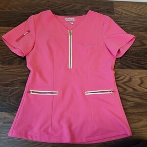 Scrub Top Womens Pink Odaat Brand